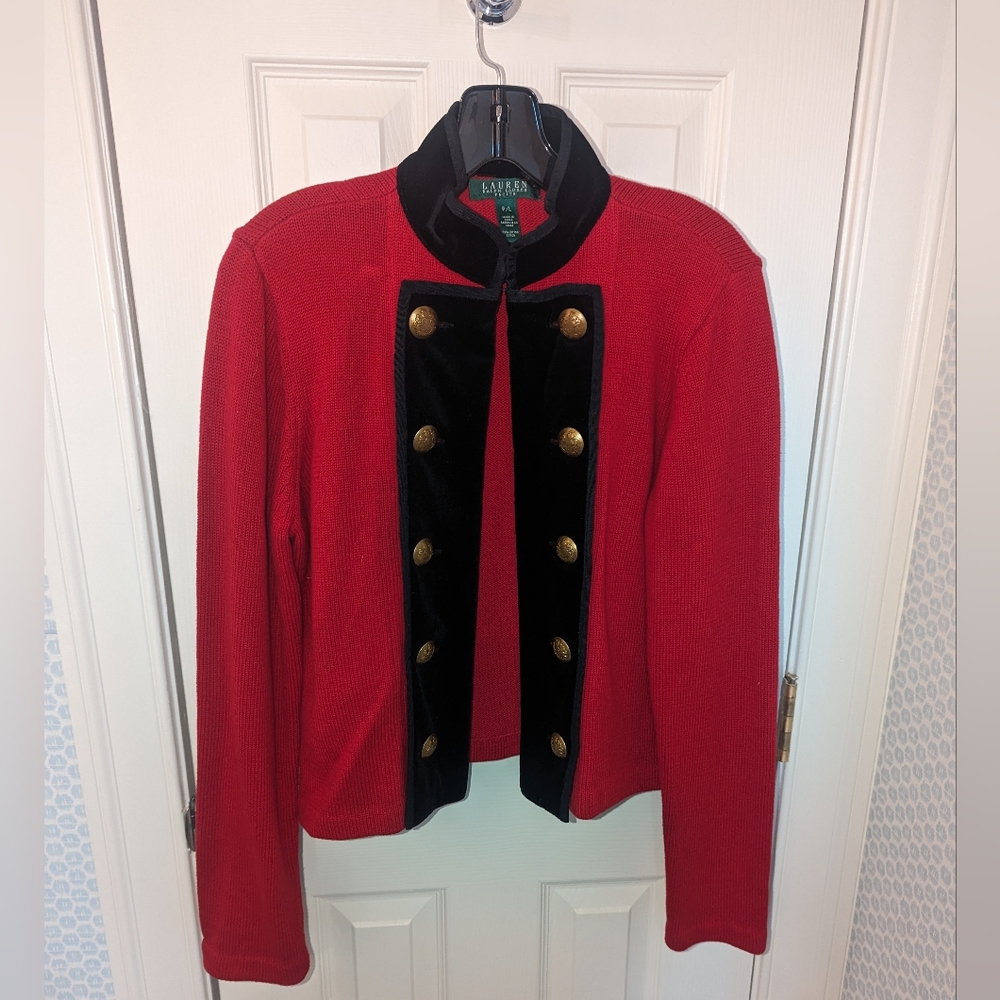 Vintage Lauren Ralph Lauren blazer cardigan. Size P/L